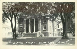 Baptist Church Storm Lake Iowa #282-79 RPPC Photo Postcard 20-8291