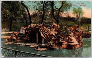 1911 Sea Lions Lincoln Park Chicago Illinois IL Posted Postcard