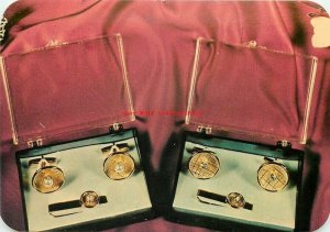 Advertising Postcard, Cuff Link Set, Pearl, Zircon