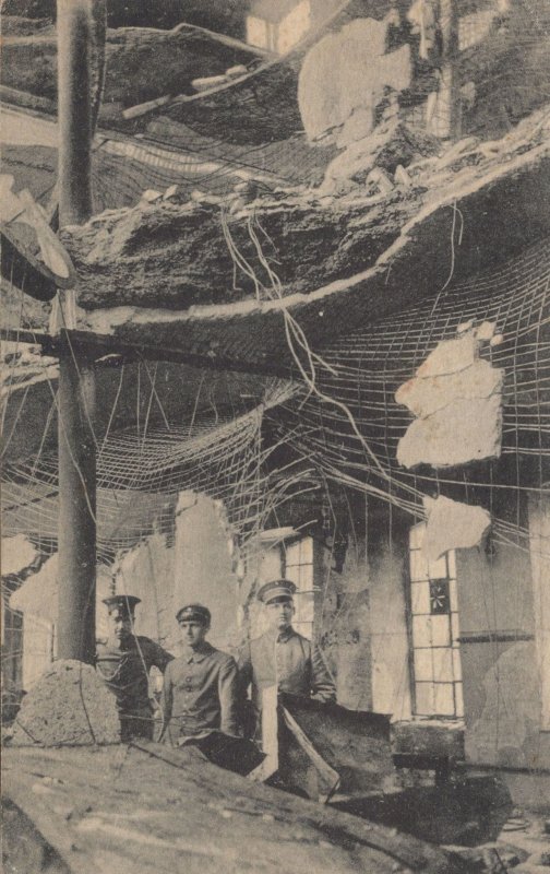 German WW1 Russia Bomb Damage Factory 1916 Military Postcard