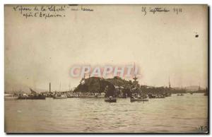 PHOTO CARD The wreck of Freedom one hour after the explosion in September 1911