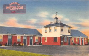 Newark New Jersey Suburban Motor Lodge Front Entrance Vintage Postcard U604