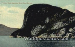 Trinity Rock, Saguenay River Quebec Canada Writing On Back 