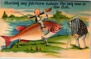 Having My Picture Taken, Man Fish Comic BIN