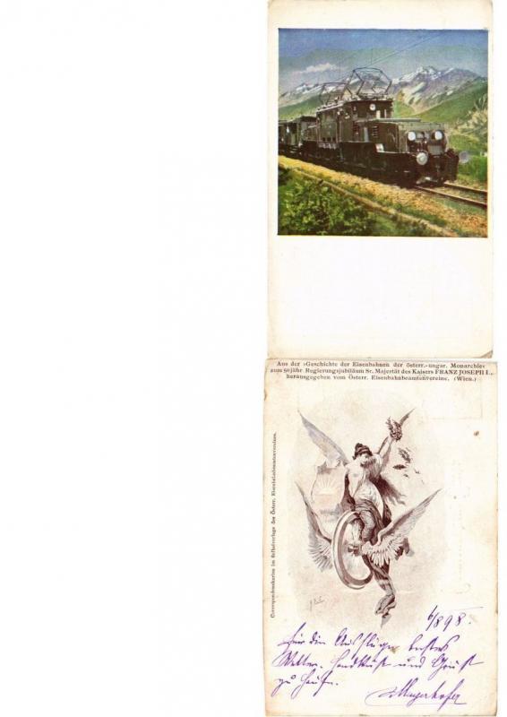 AUSTRIA - HUNGARY, TRAINS, LOCOMOTIVES RAILWAY 42 Vintage Postcards Incl. FLEURY