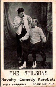 Postcard The Stilsons Novelty Comedy Acrobats