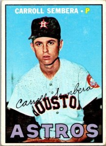 1967 Topps Baseball Card Carol Sembera Houston Astros sk2189