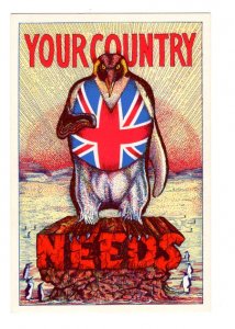 Your Country Needs, United Kingdom Flag, Careless Talk Costs Lives Series.