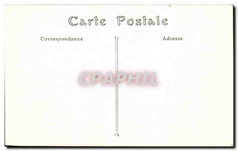 Postcard Old Vezelay Madeleine Church Nave