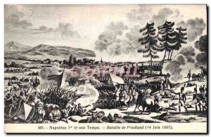 Old Postcard Napoleon 1st Battle of Friedland