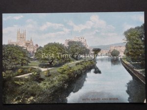Somerset: Bath Abbey and River c1908