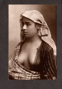 Egypt Femme Egyptian Young Women Risque Postcard RRPC Real Photo Damaged on Back