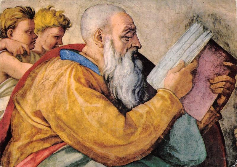 B51442 Il Profeta Zaccaria Citta del Vaticano Cappella Sistina   Painting
