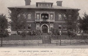 Postcard The Clay Street School Lancaster PA