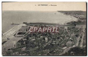 Old Postcard Panorama Treport