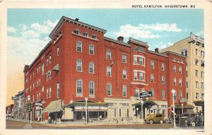 J55/ Hagerstown Maryland Postcard c1910 Hotel Hamilton Building 146