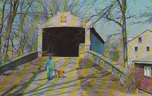 Pennsylvania Berks County Heart Of Dutchland Hex Sign Covered Bridge