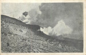 Italy Etna volcano in eruption 1910