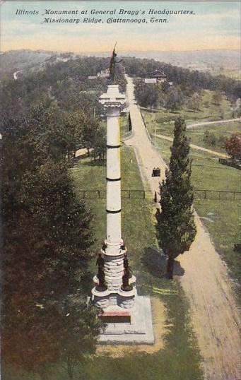 Illinois Monument At General Braggs Headquarters Missionary Ridge Cattanooga ...