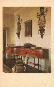 Vintage Postcard 1910's The Music Room at Mount Vernon  Founded 1853