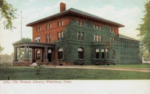 The Bronson Library, Waterbury, Connecticut, Very Early postcard, Unused