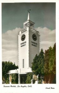 1950s California Los Angeles Farmers Market Actual  RPPC Photo Postcard 22-11834