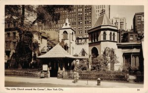 USA New York City The Little Church Around The Corner RPPC 07.39