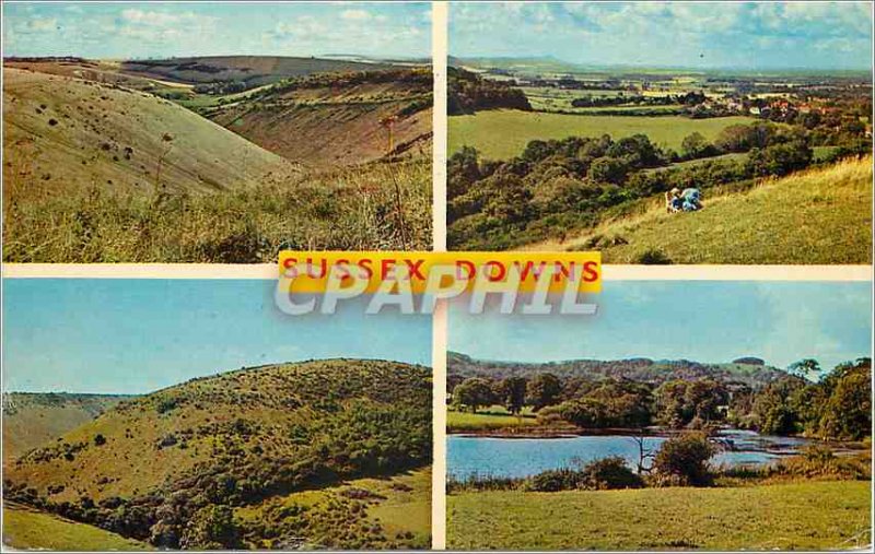 Modern Postcard Sussex Downs