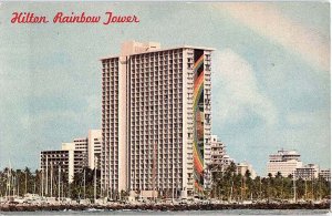 Postcard TOWER SCENE Waikiki Hawaii HI AI9833