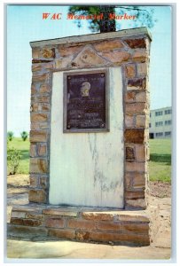 c1950's Memorial Monument US Women's Army Corps Anniston Alabama AL Postcard