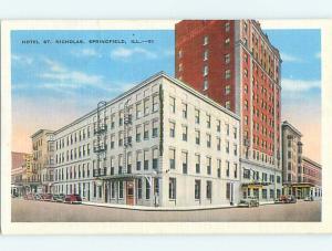 W-Border ST. NICHOLAS HOTEL Springfield Illinois IL Q7378