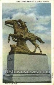 Pony Express Memorial in St. Joseph, Missouri