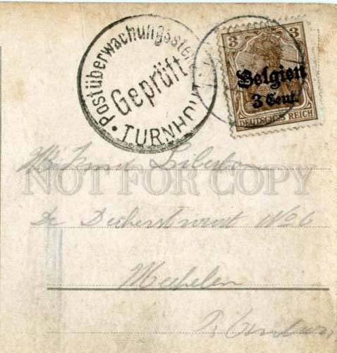 3177766 Lovers GREEN LIGHT Old POST Military occupation BELGIUM