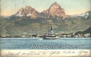 Brunnen und die Mythen Swizerland Postcard