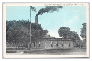 Junction City Kansas Junction City Water Works Postcard