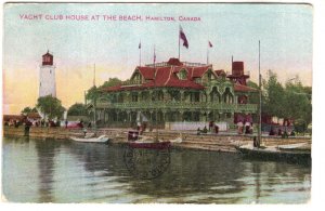 Yacht Club House at the Beach, Hamilton, Ontario, Used 1905