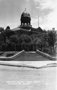 Sisseton South Dakota~Roberts County Court House~Stairway~40s Car~RPPC-Postcard