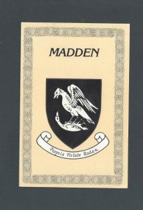 1986 Post Card Ireland Old Coat Of Arms Madden