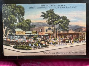 Vintage Postcard 1950 The Pottery Shack, S Coast Blvd. Laguna Beach, California