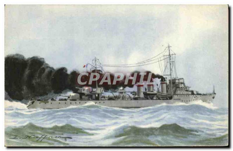Old Postcard Boat War Torpedo Siroco Haffner
