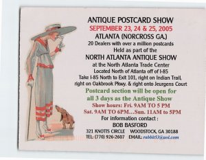 Postcard Antique Postcard Show Sept. 23-25, 2005 Atlanta Georgia USA Invitation