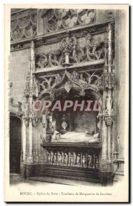 Old Postcard Bourg De Brou Church Tomb Of Marguerite De Bourbon