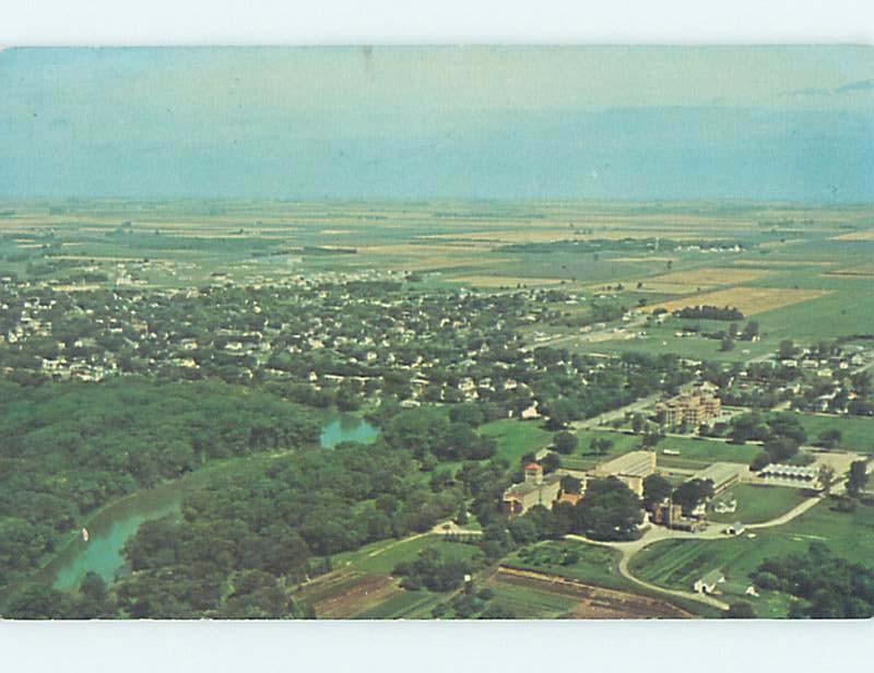 Pre-1980 AERIAL VIEW Crookston - Near East Grand Forks Minnesota MN A4904