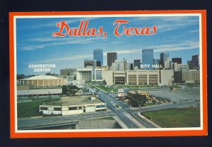 Dallas, Texas/TX  Postcard, Panoramic View Of Convention Center & City Hall