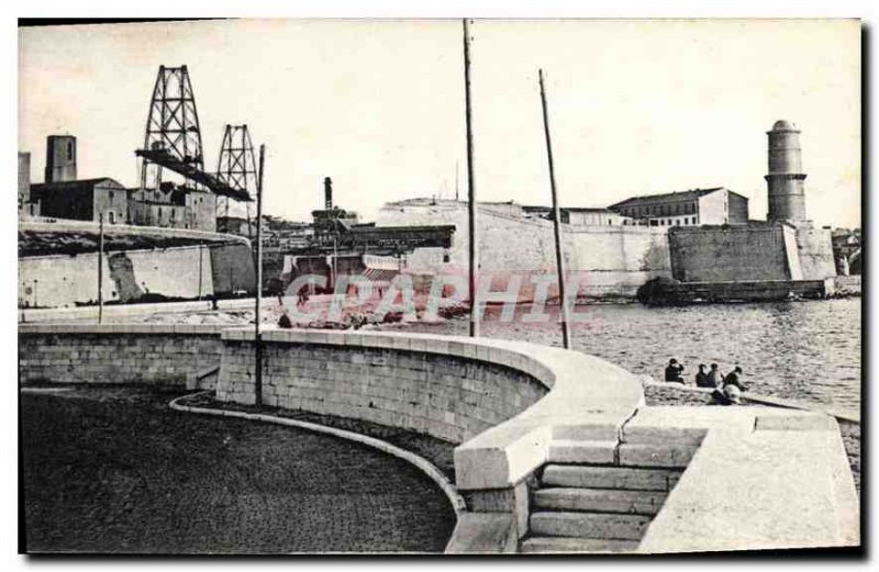 Postcard Old Marseille Fort Saint John