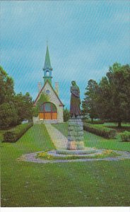 Canada Evangeline Monument Church of St Charles Grand Pre Nova Scotia