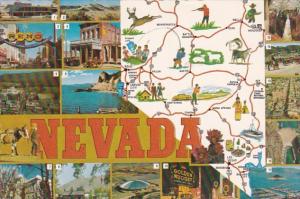 Nevada The Silver State With Map 1981