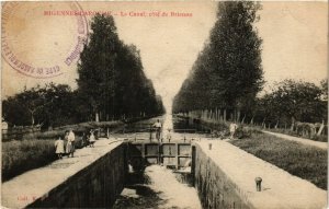 CPA MIGENNES-LAROCHE - Le Canal. coté de BRIENON (658757)