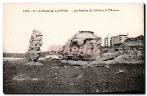 St George Didonne Old Postcard Vallieres of rocks and & # 39Oceanic