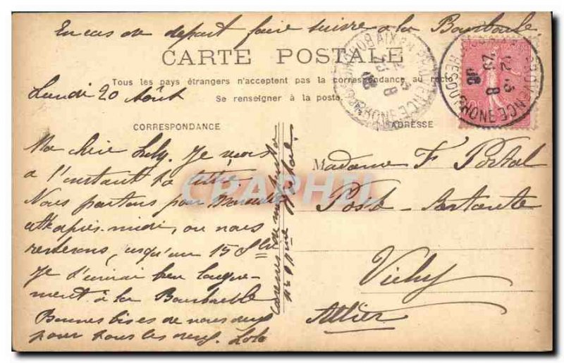 Old Postcard Paris Arc de Triomphe